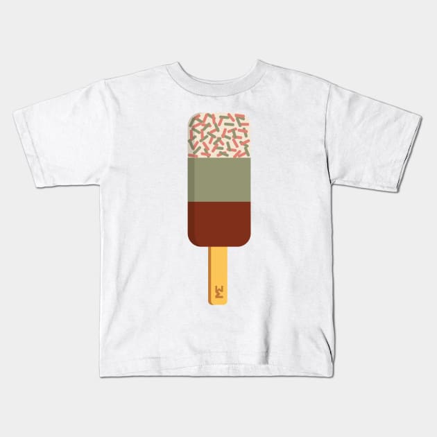 Dusky pink fab ice lolly Kids T-Shirt by MickeyEdwards